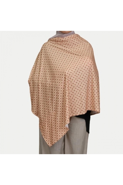 Monogram Maternity Nursing Cover Printed Cotton Spandex In Honey